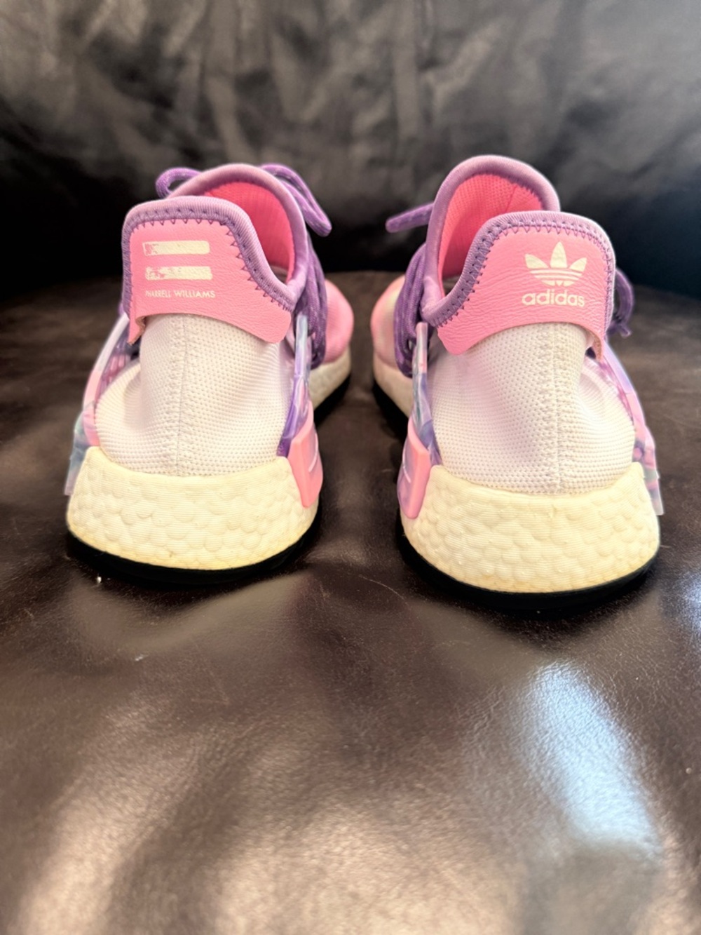 adidas Human Race NMD Pharrell Holi Festival Pink Glow AC7362 Size 8M OG All - Picture 7 of 11